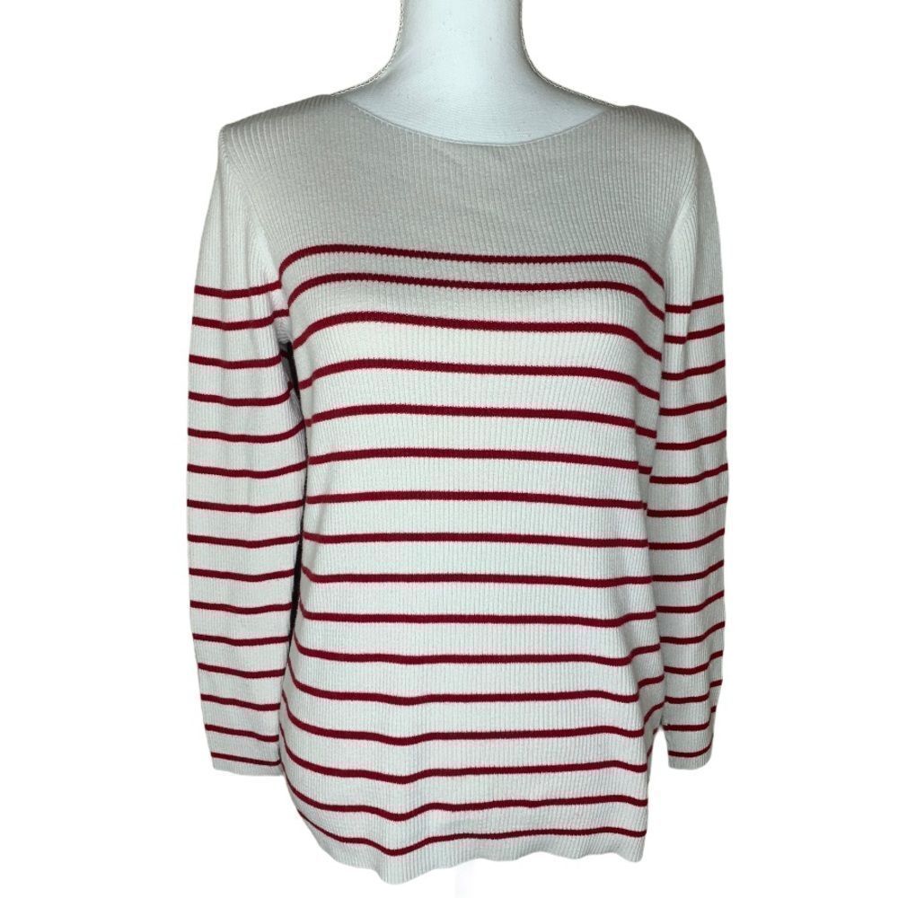 GAP red striped sweater - size medium